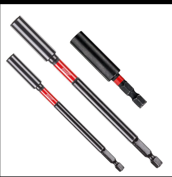 Milwaukee Magnetic Bit Holders 60mm 152mm & 305mm Shockwave Impact Duty